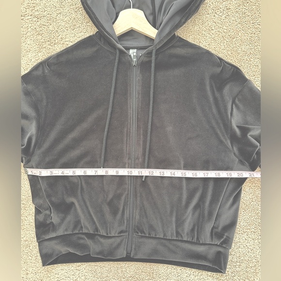 ALO Yoga Velour Glimmer Full Zip Hoodie - Women’s | Black Size S - Picture 8 of 9